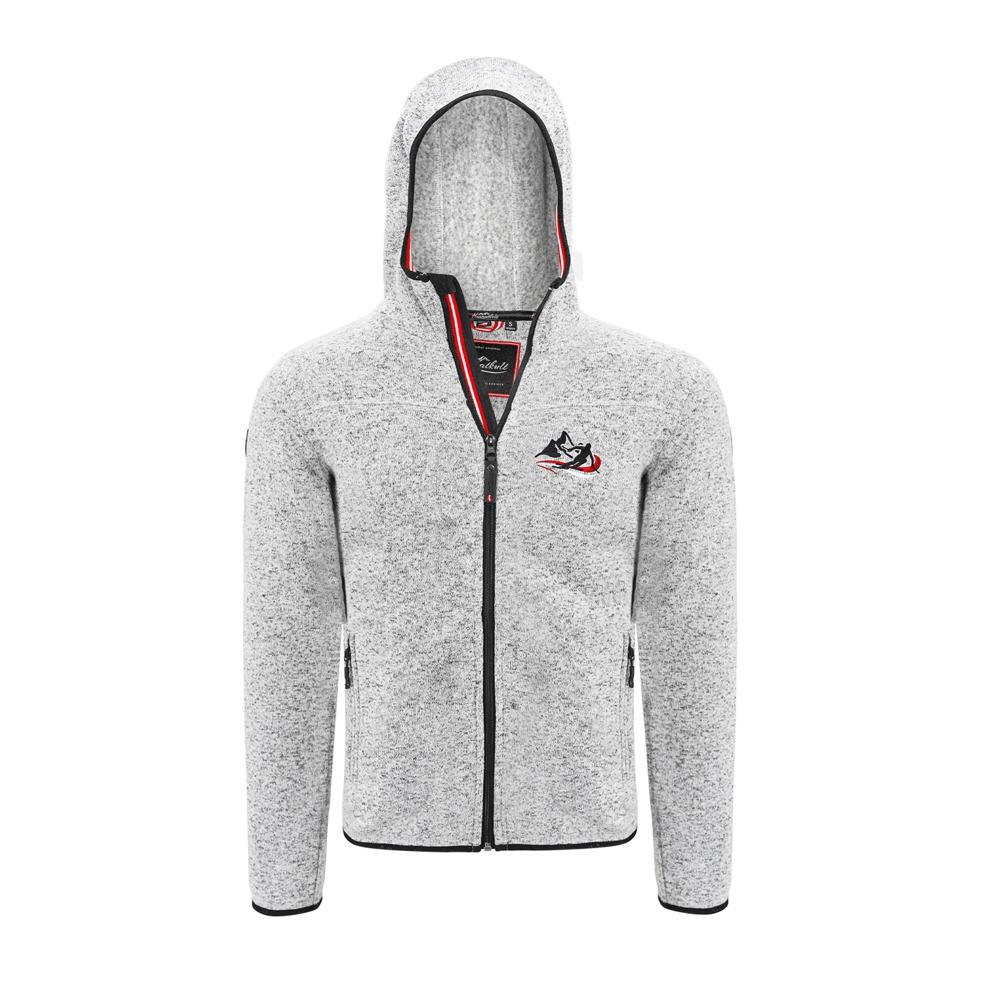 Kultjacke mit Kapuze - Berg/Skifahrer
