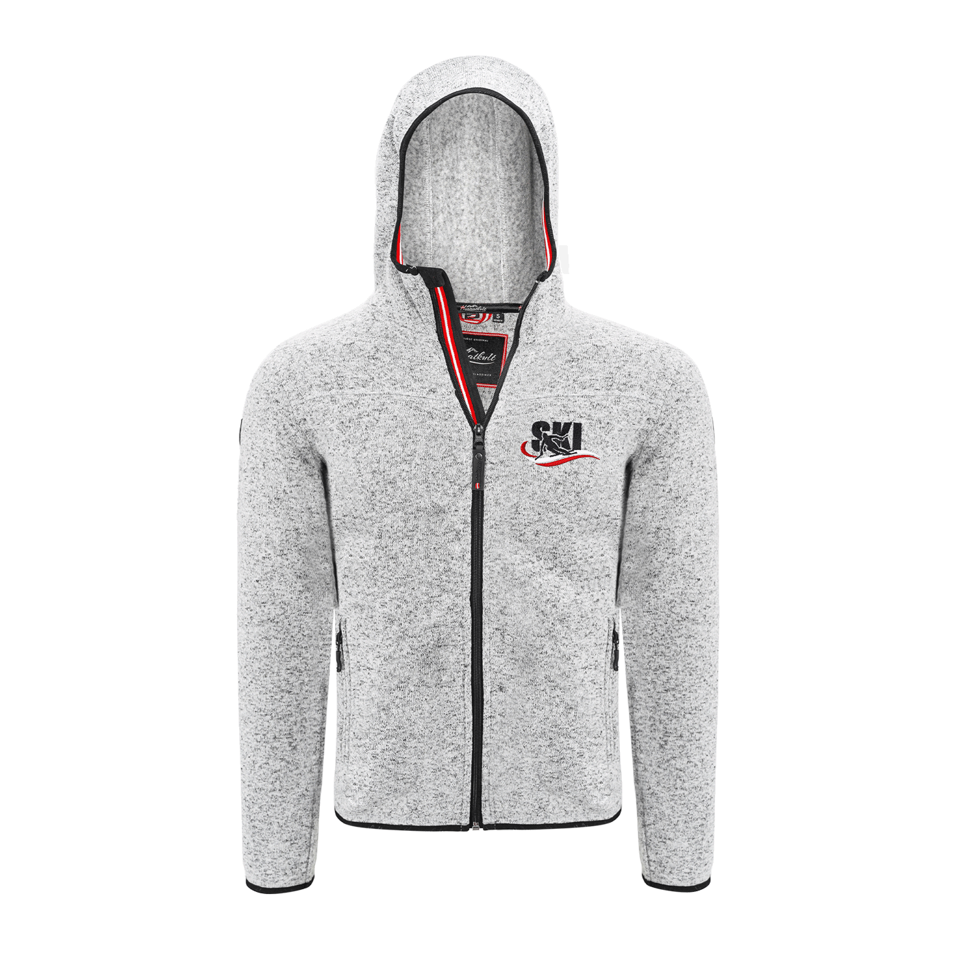 Kultjacke mit Kapuze - Ski Österreich Fahne