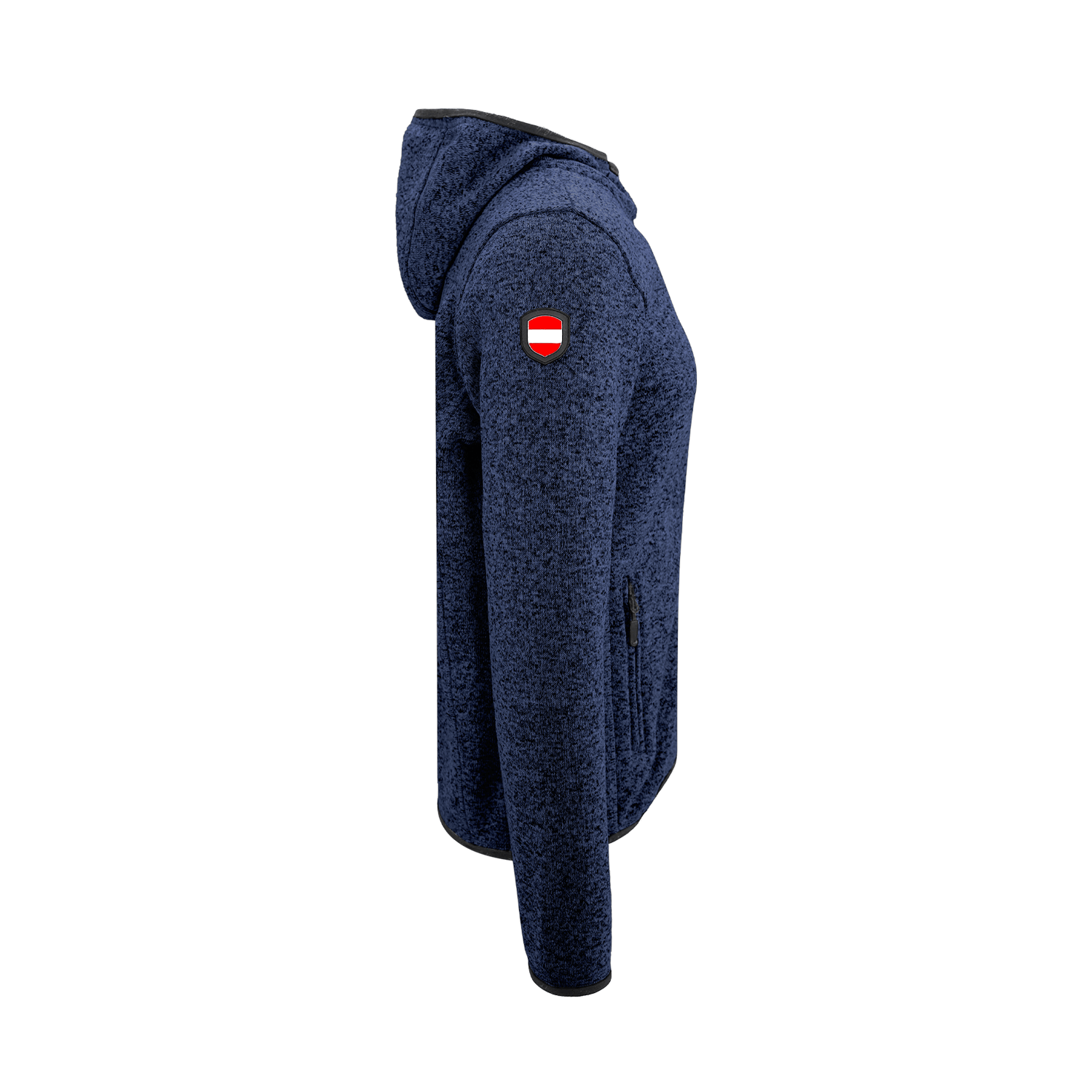 Kultjacke mit Kapuze - Ski Österreich Fahne