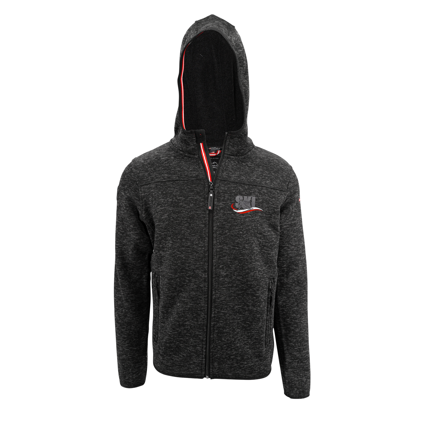 Kultjacke mit Kapuze - Ski Österreich Fahne