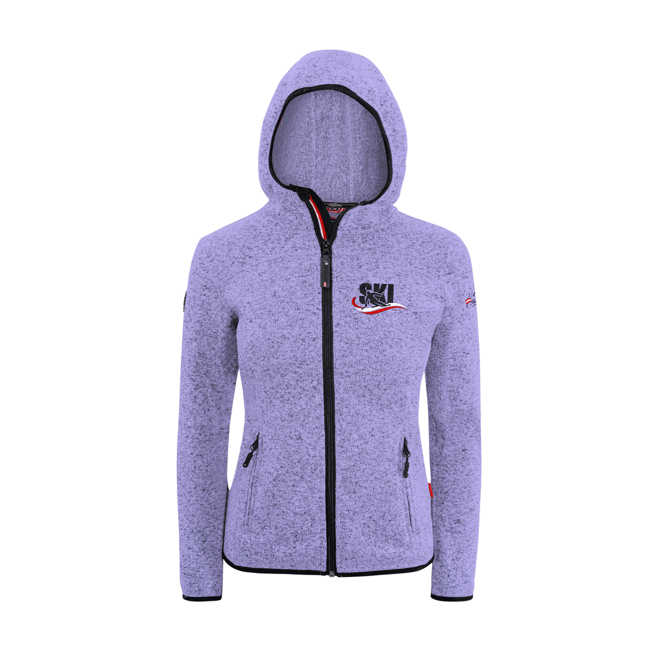 Kultjacke mit Kapuze - Ski Österreich Fahne