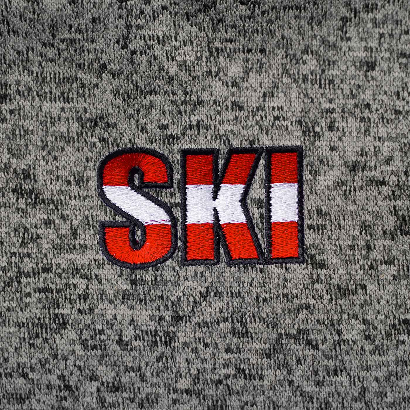 Kultjacke mit Kapuze - Ski rot-weiss-rot