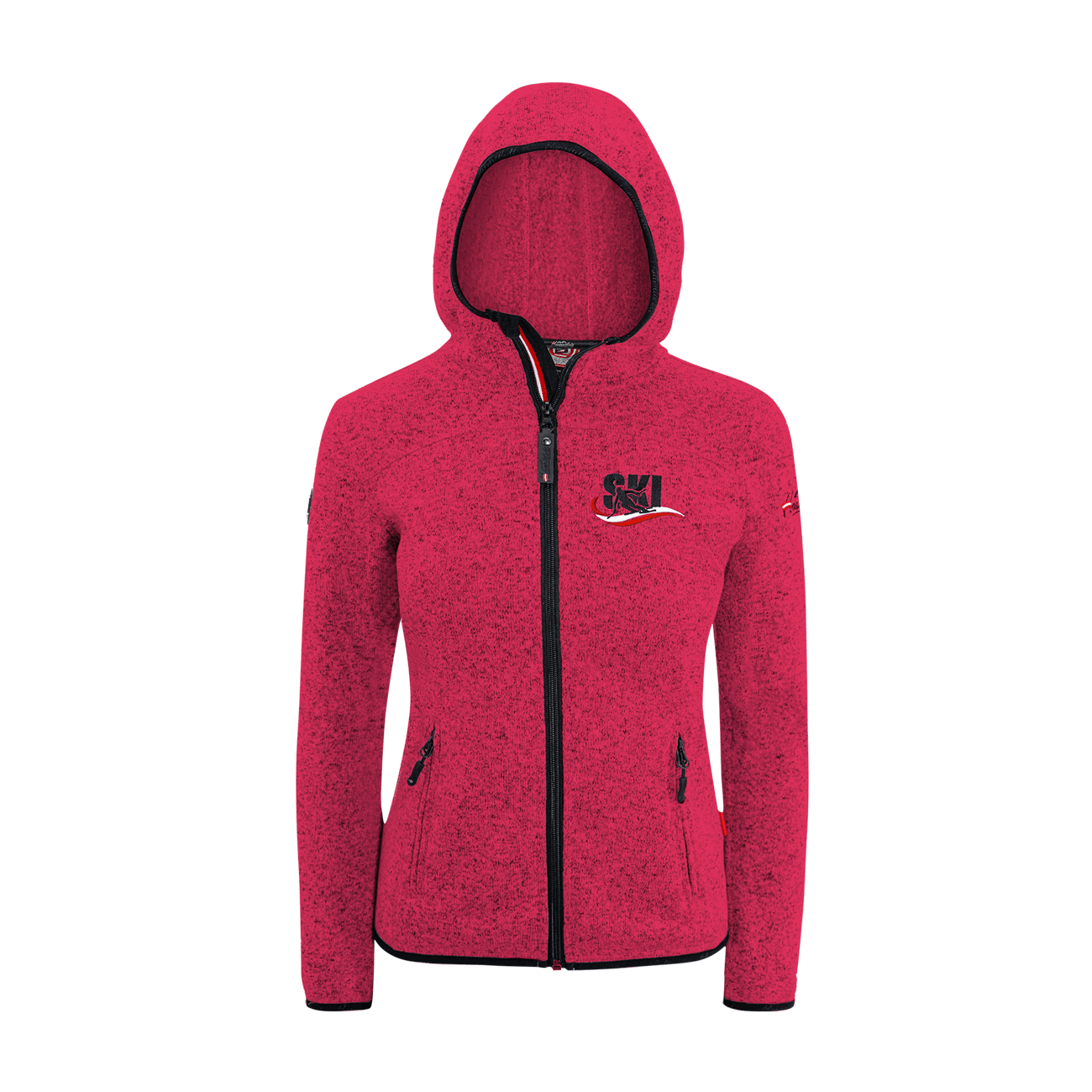 Kultjacke mit Kapuze - Ski Österreich Fahne