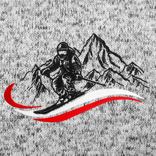 Ski Stickmotiv Hoamatkult