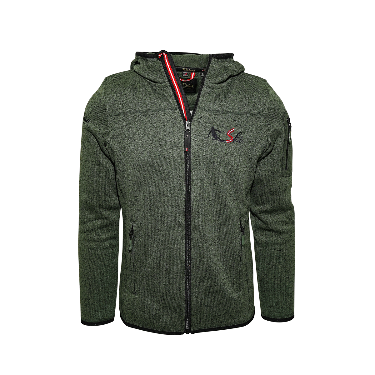 Kultjacke mit Kapuze - Skifahrer