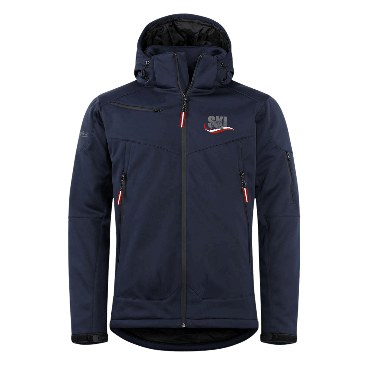 Ski Winterjacke für Herren mit Ski Motiv #Farbe_Dunkelblau