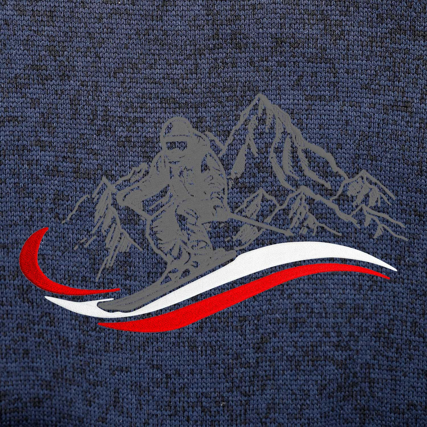 Kultjacke ohne Kapuze - Berg/Skifahrer