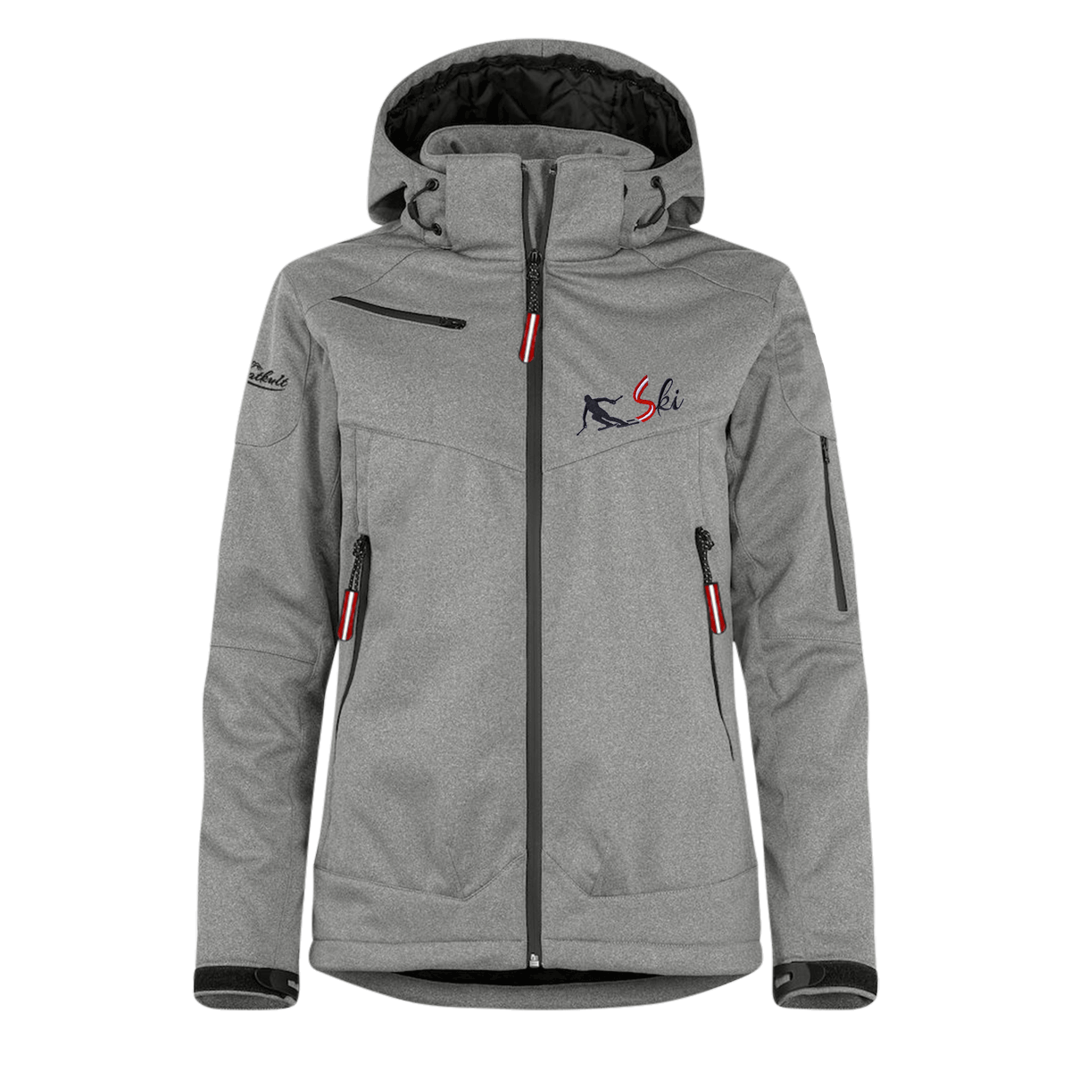 Skijacke hellgrau Damen Ski Stick #Farbe_Grau