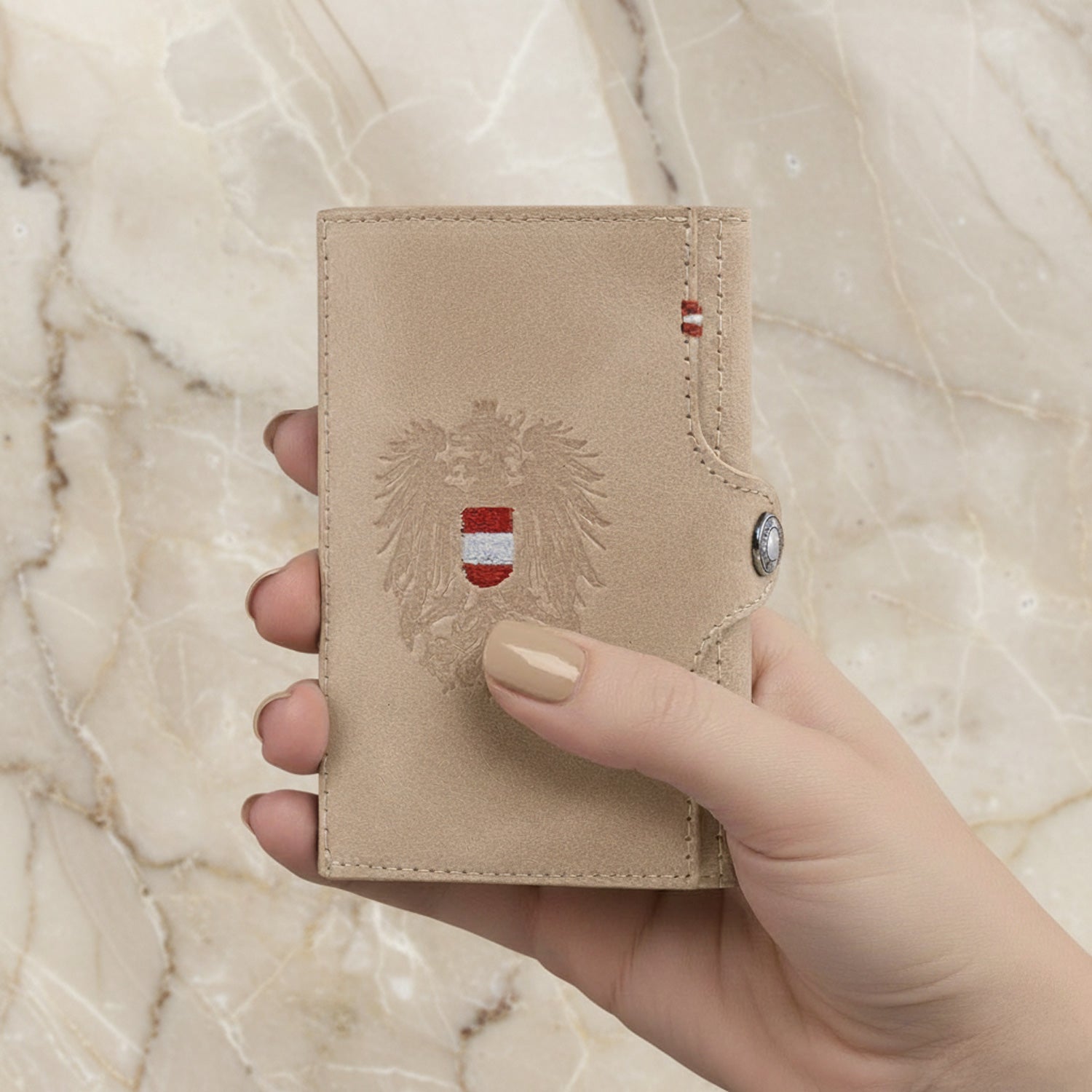 Slim Wallet beige Mirror Valencia #Farbe_Beige