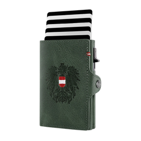 Adler Smart Wallet Trifold mit Karten-Pop-Up Funktion aus Echtleder