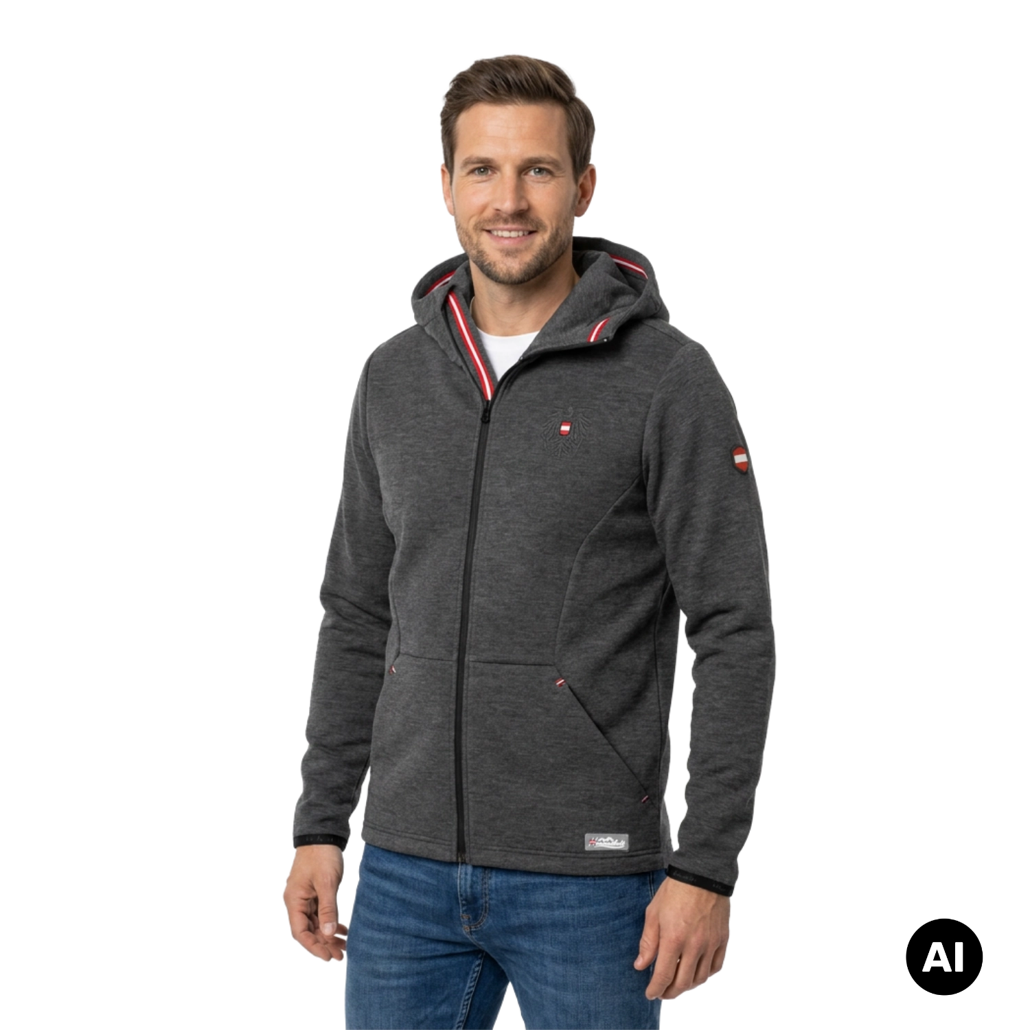 Österreich Adler Lifestyle Kapuzenjacke