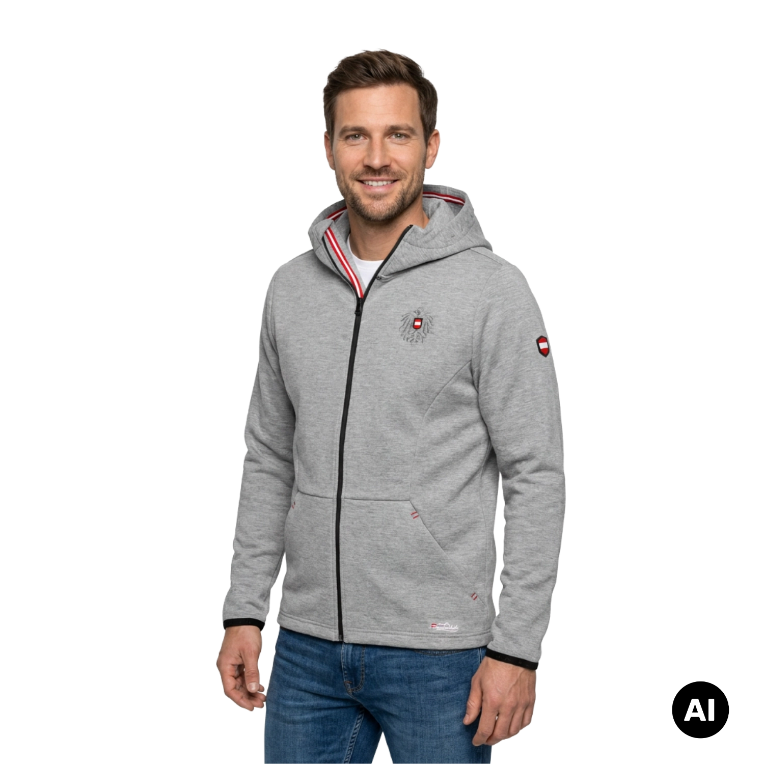 Österreich Adler Lifestyle Kapuzenjacke
