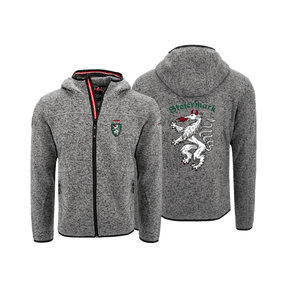 Steiermark Kultjacke mit Kapuze - Dunkelgrau