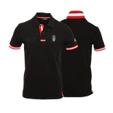 Steiermark Panther Polo Shirt Herren schwarz