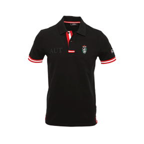 Steiermark Stick Polo schwarz Herren