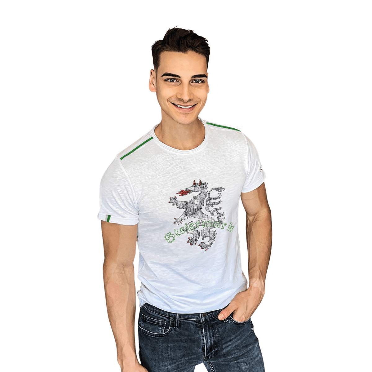 Steiermark T-Shirt weiß Herren