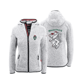 Steiermark Wappen Strickfleece Jacke hellgrau Damen #Farbe_Hellgrau