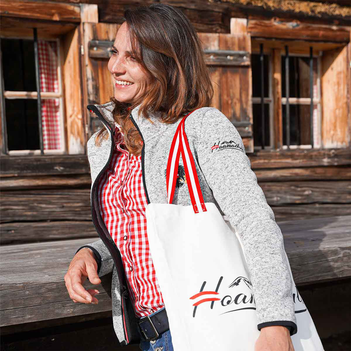 Stofftasche weiß Hoamatkult