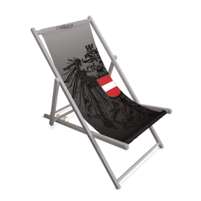 Strand Liegestuhl Österreich Adler grau