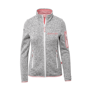 Strickfleece Jacke Damen rosa