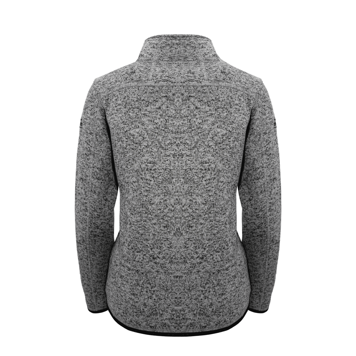 Strickfleece Jacke für Damen ohne Kapuze anthrazit