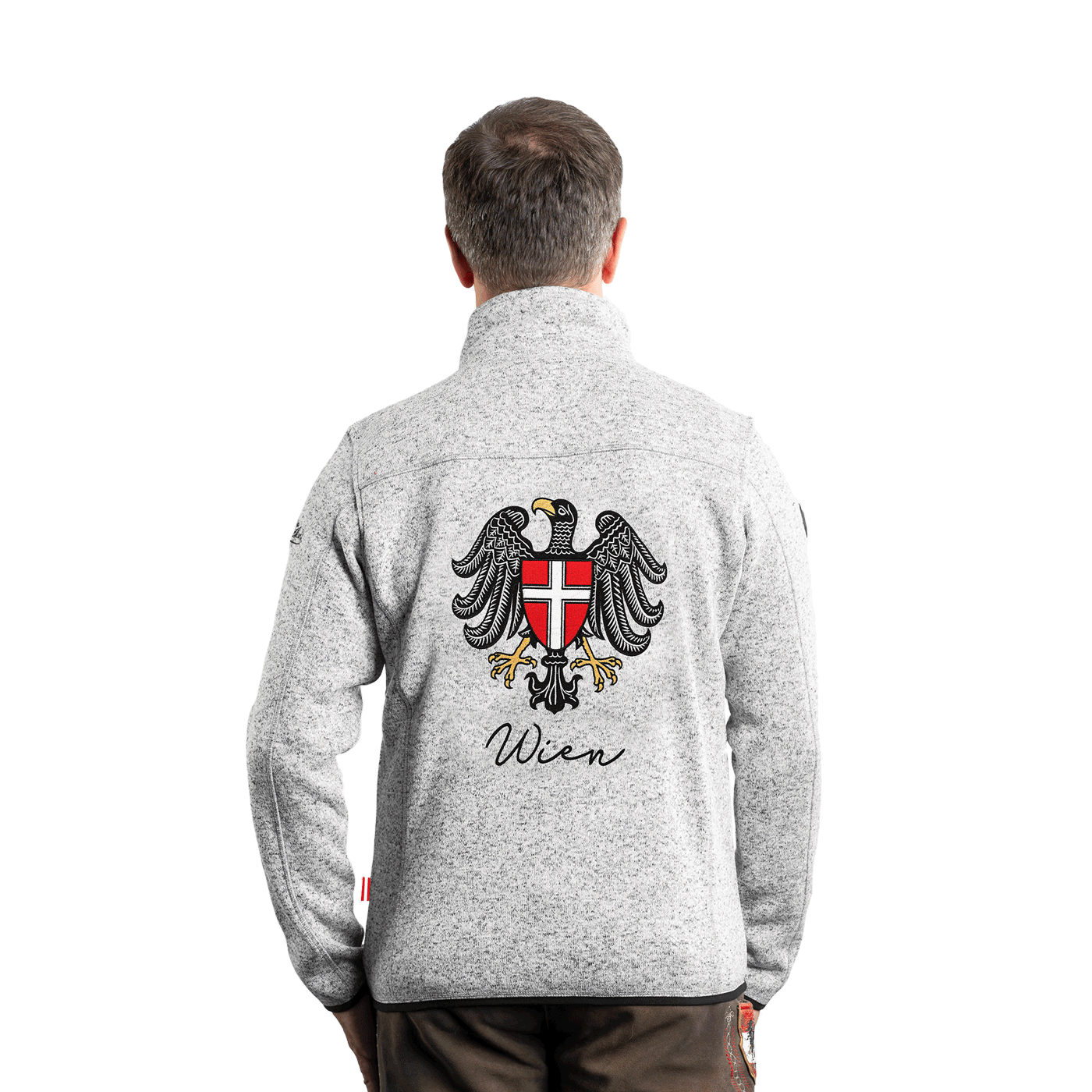 Wien Kultjacke ohne Kapuze - Hellgrau