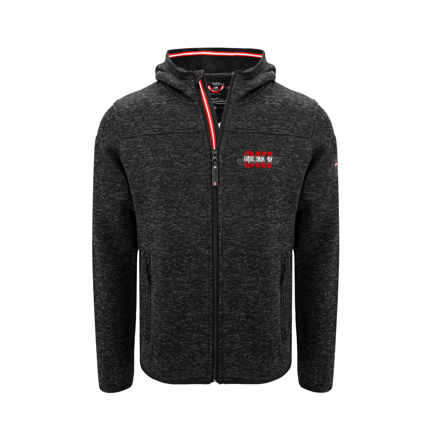 Kultjacke mit Kapuze - Austria Ski rot