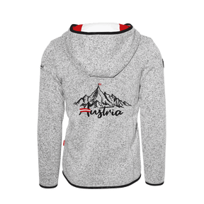 Strickfleece Kapuzenpulli