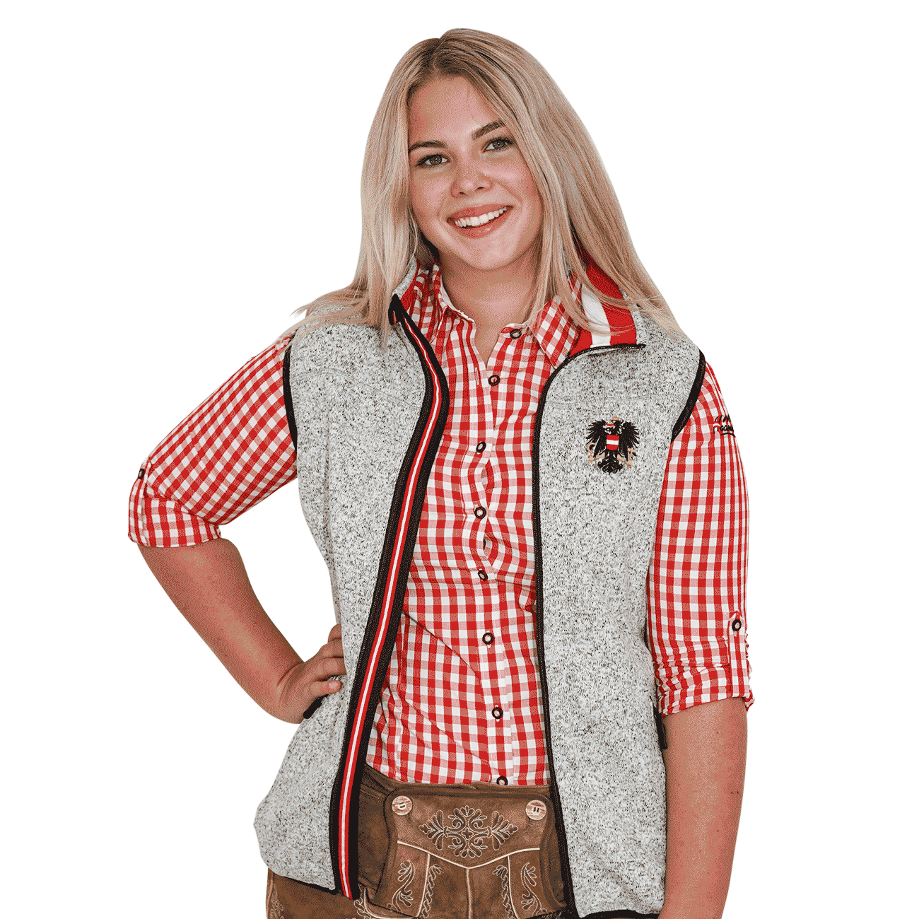 Strickfleece Weste Damen