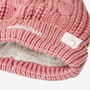 Strickoptik Beanie Austria rose