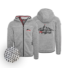 Berg Kultjacke mit Kapuze - Strickoptik