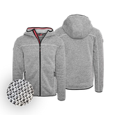 Strickoptik Jacke für Herren hellgrau #Farbe_Grau-Strick