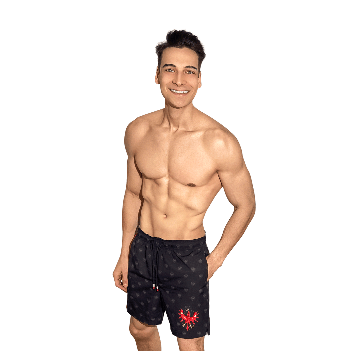 Tirol Adler Badehose schwarz Herren #Farbe_Tirol