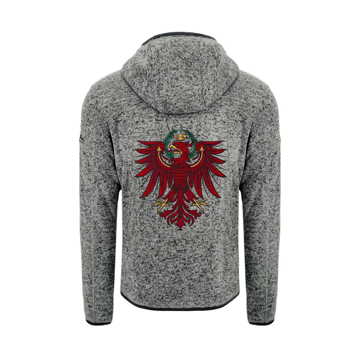 Tirol Kultjacke mit Kapuze - Dunkelgrau