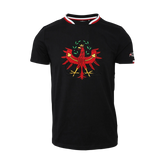 Tirol Baumwoll T-Shirt Herren schwarz