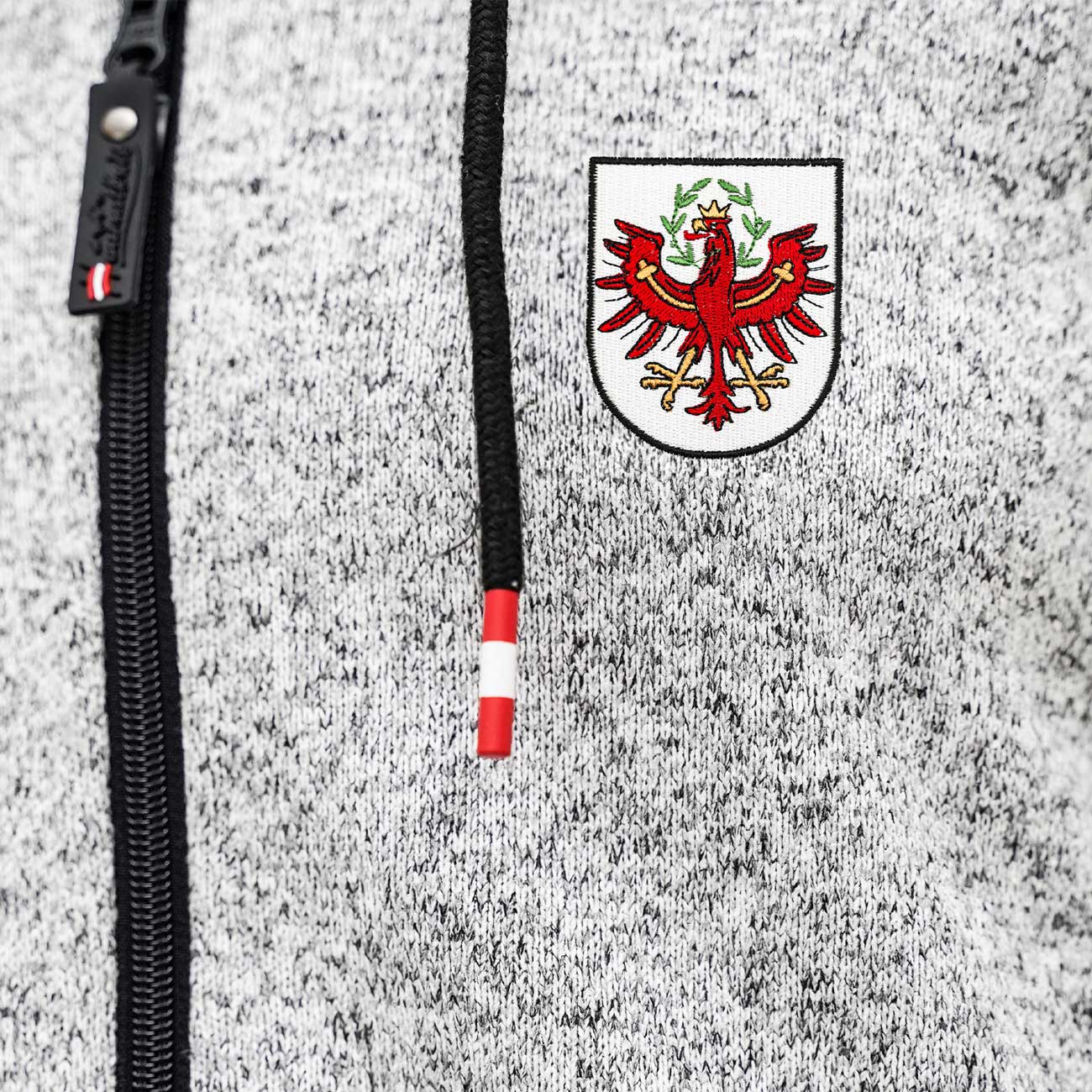 Tirol Strickfleece Kapuzenjacke