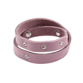 Trachten Armband rosa für Damen Echtleder