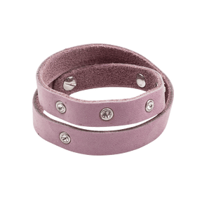 Trachten Armband rosa für Damen Echtleder