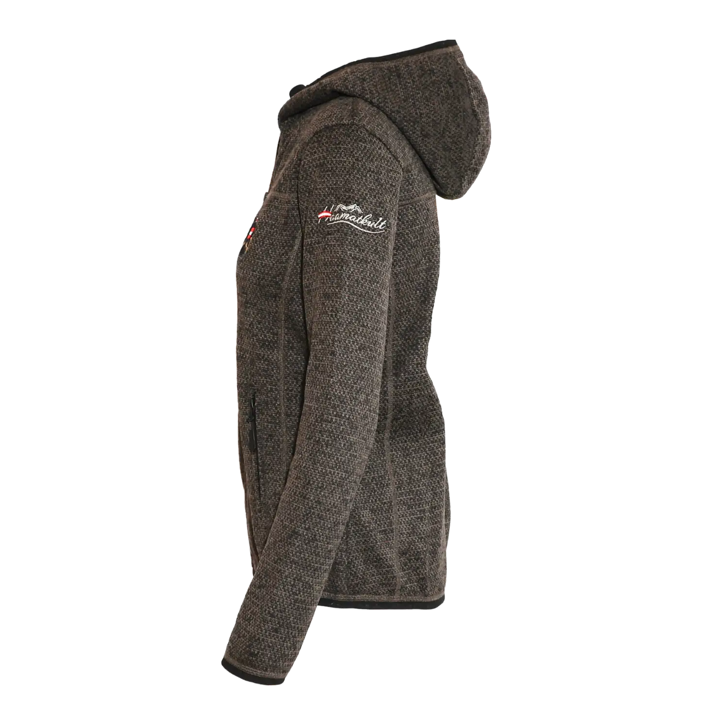 Österreich Kultjacke mit Kapuze - Strickoptik