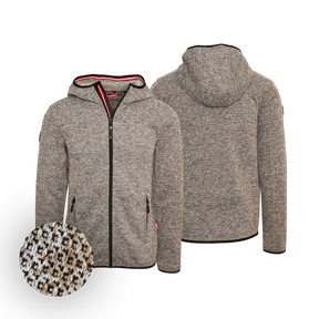 Hoamatkult Kultjacke mit Kapuze - Strickoptik