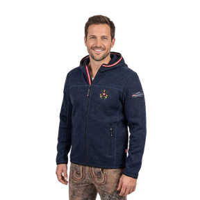 Österreich Kultjacke mit Kapuze - Strickoptik