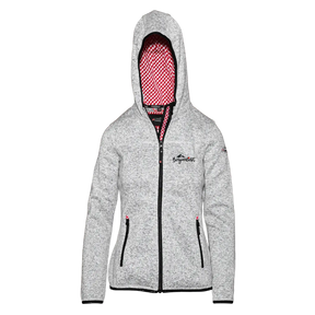 Bergverliebt Trachten Kultjacke mit Kapuze - Karo Rot