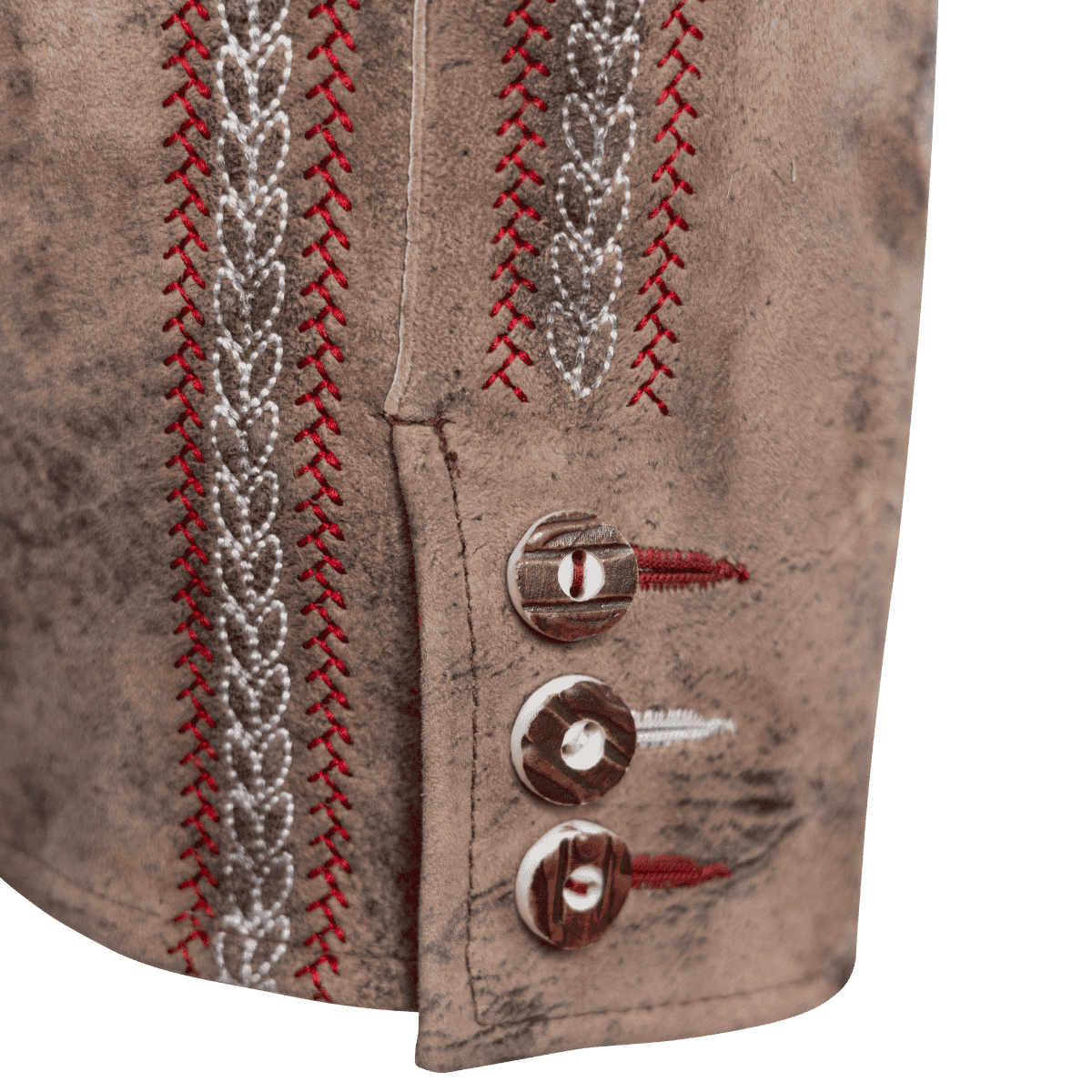 Kult Lederhose Österreich Adler - Vintage Braun