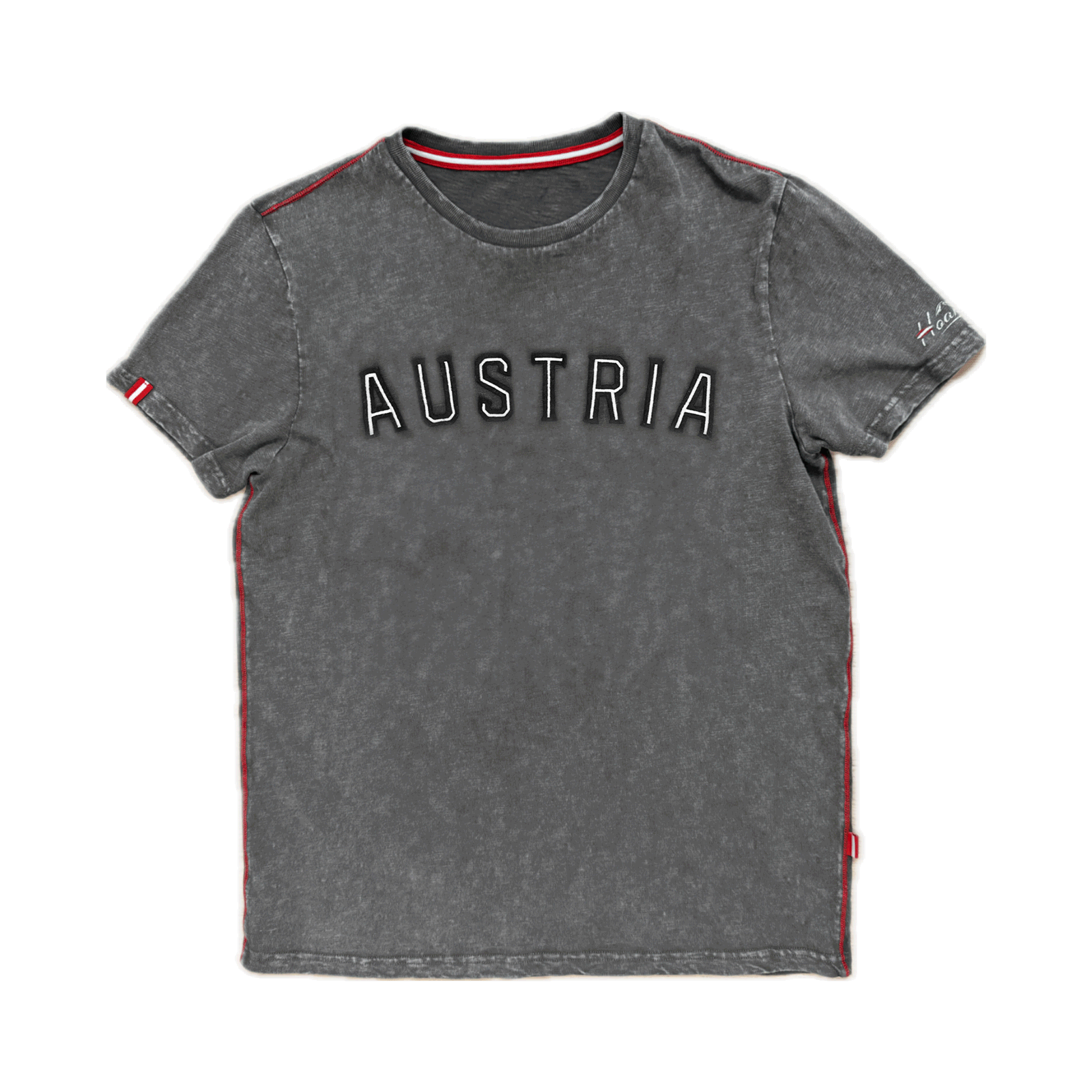 Trachten Shirt dunkelgrau für Herren Austria