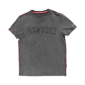 Trachten Shirt dunkelgrau für Herren Austria