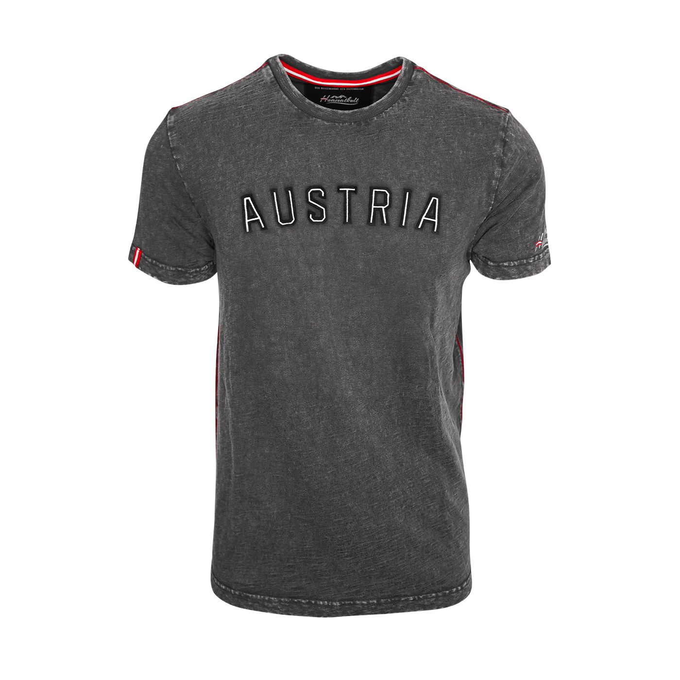 Trachten T-Shirt dunkelgrau für Herren Österreich