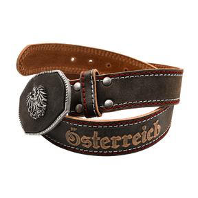 Trachtengürtel braun Österreich Adler