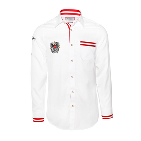 Trachtenhemd Herren weiß Österreich Adler #Farbe_Weiß