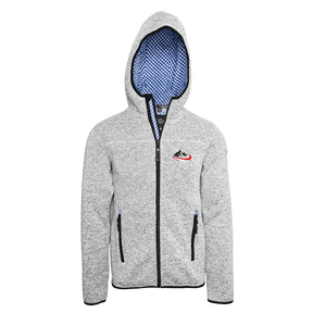 Berg Trachten Kultjacke mit Kapuze - Karo Blau