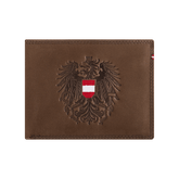 Vintage Leder Geldtasche Österreich Adler #Farbe_Vintage Braun